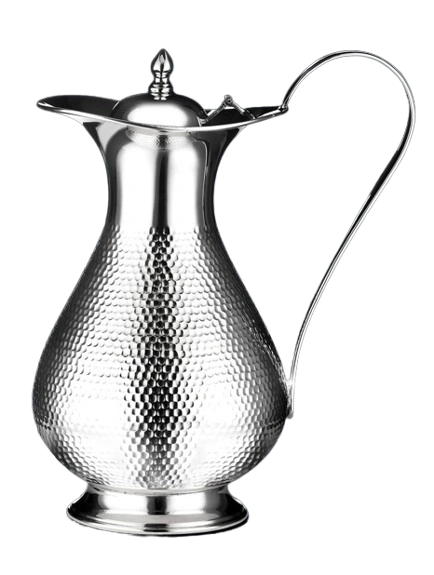 Hammered Belly Jug With Lid